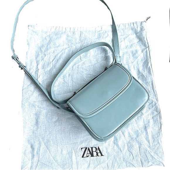 ZARA brand new stunning bag in light blue color - Picture 4 of 11